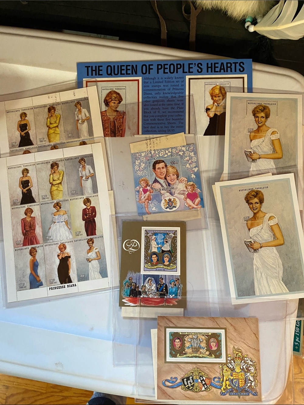Royal Princess Diana Collectible Stamp Art Prints with COA